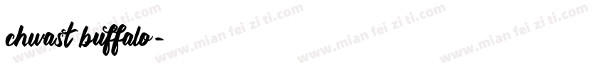 chwast buffalo字体转换